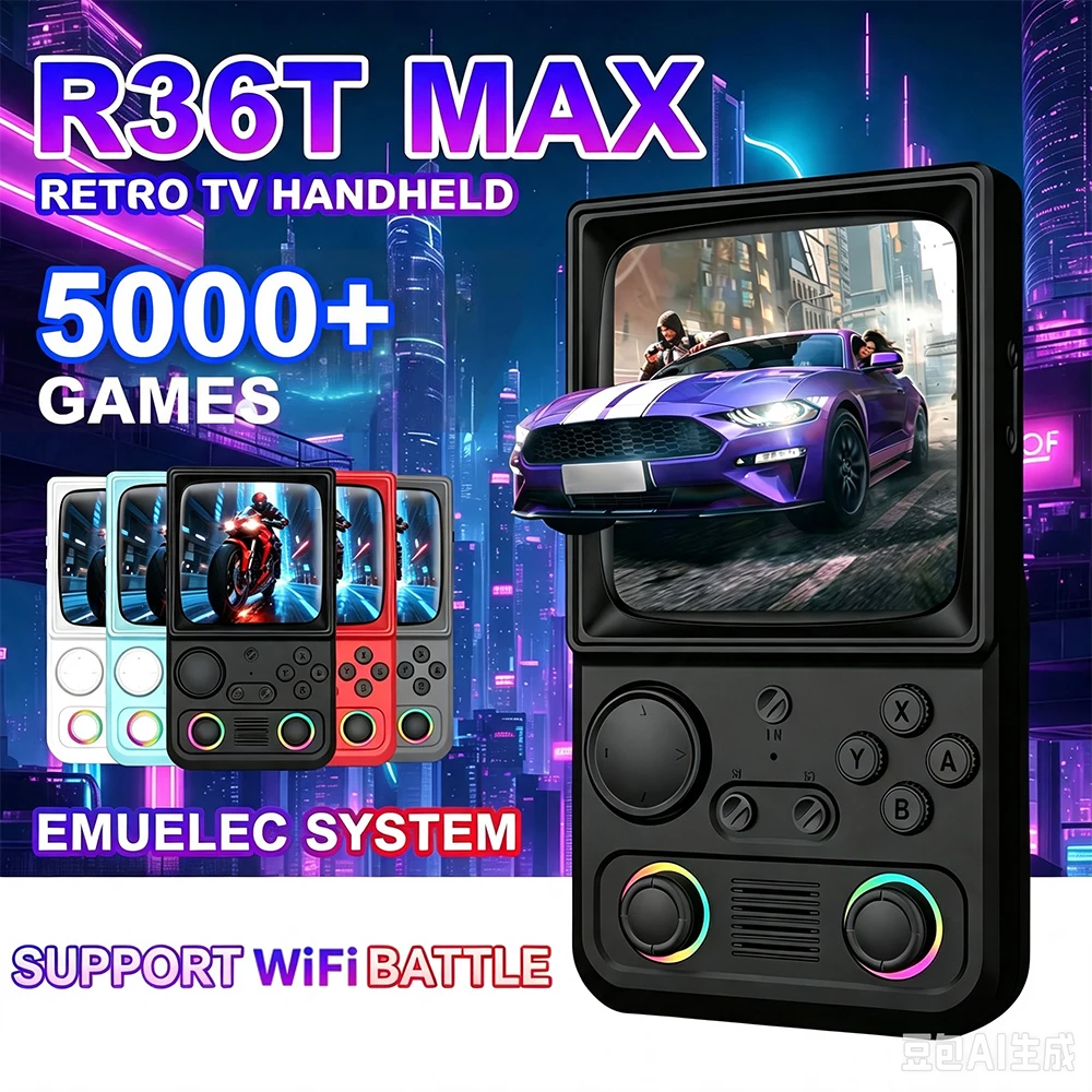 Gaming Console Under 5000 - AISLPC R40 ハンドヘルドゲーム機。EmuEMECシステムを搭載し、Wi-Fiに対応。4.0インチIPS液晶ディスプレイを搭載した携帯型ビデオプレーヤー。プラグアンドプレイで、お子様へのプレゼントに最適。