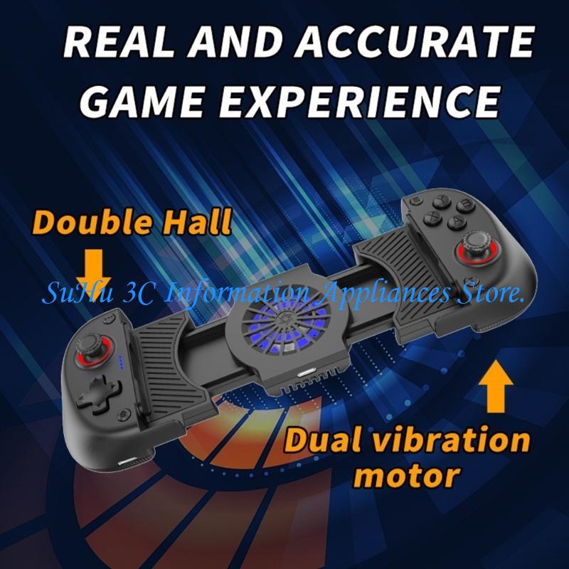 Gaming Console For Phone - 電話ゲームパッド二重振動モーターホール効果ジョイスティック伸縮性コントローラー