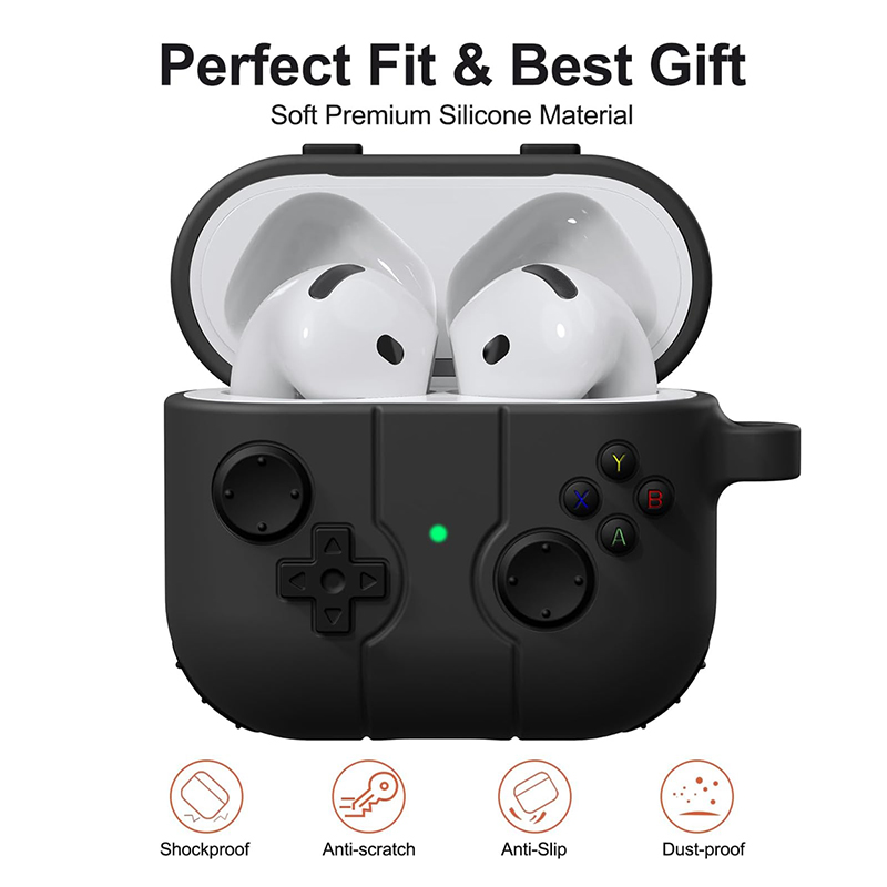 シリコン製イヤホンカバー AirPods 4/3用 キーホル - Gaming Console Keychain のレビューと価格