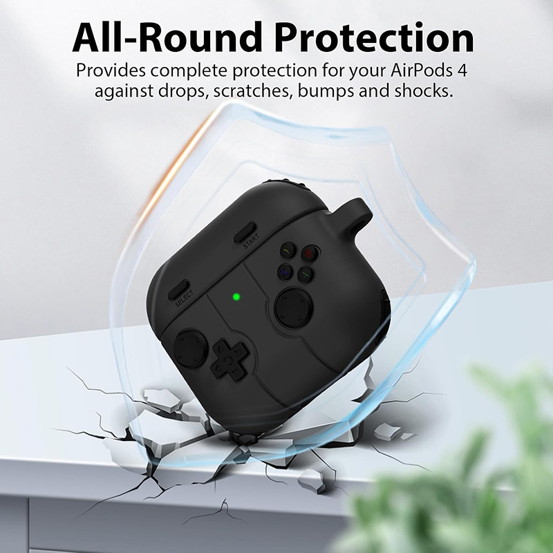 シリコン製イヤホンカバー AirPods 4/3用 キーホル - Gaming Console Keychain のレビューと価格