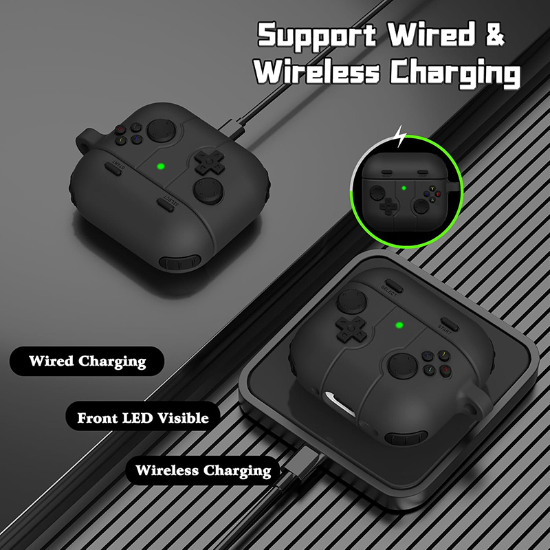 シリコン製イヤホンカバー AirPods 4/3用 キーホル - Gaming Console Keychain のレビューと価格