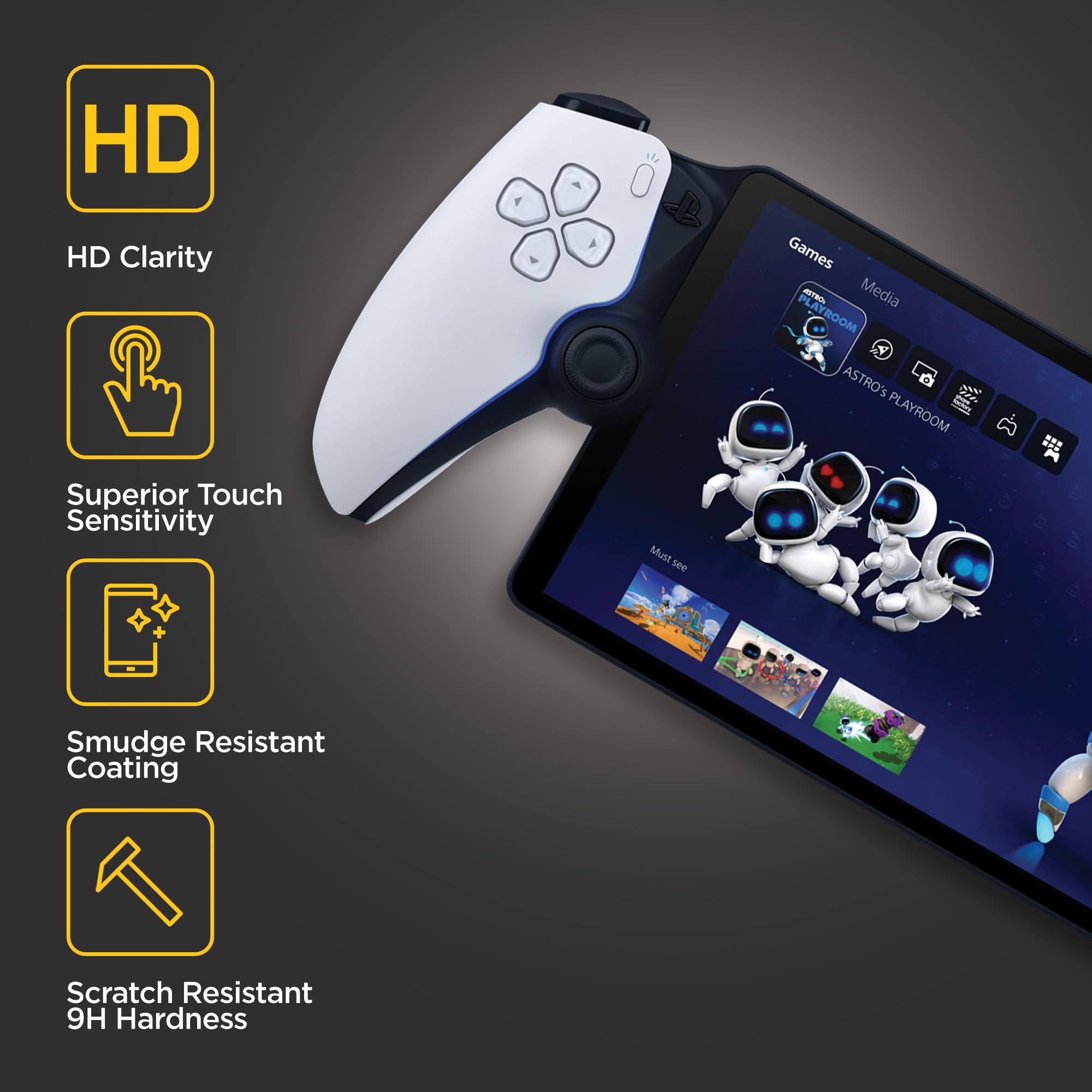 スクリーンプロテクター強化ガラスプレイステーションポータルリ - Gaming Console Latest のレビューと価格