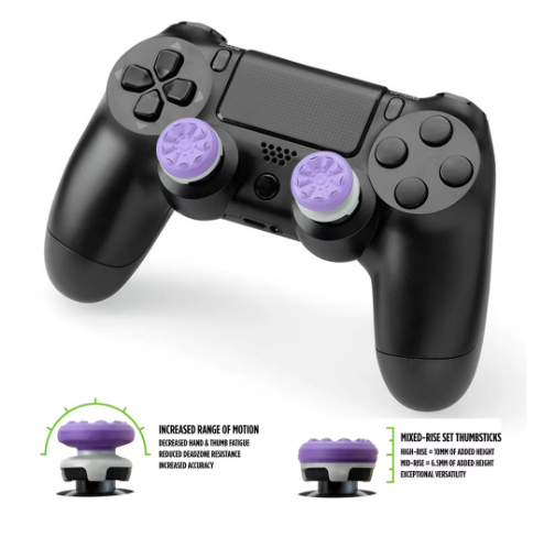 P5/P4用シリコン製サムグリップ2個セット、ジョイスティッ - Gaming Console Tv のレビューと価格