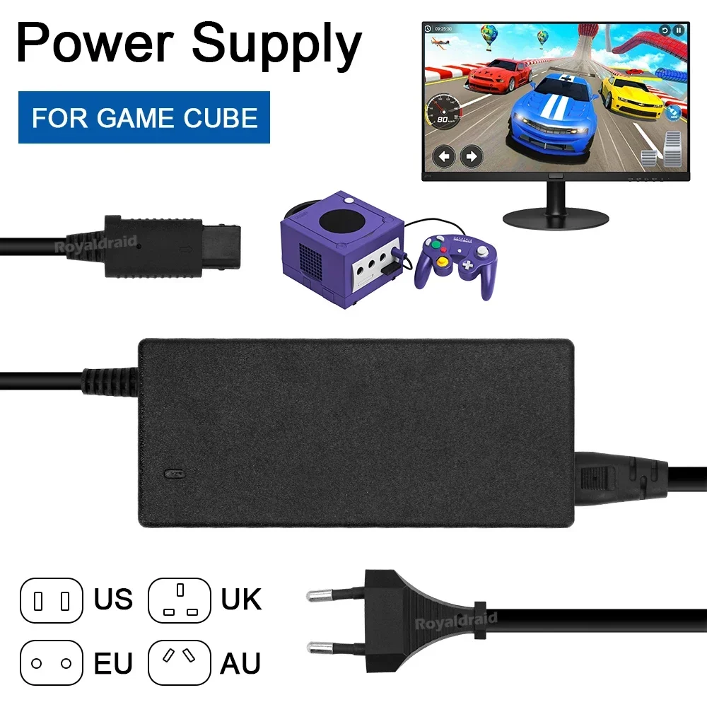 EU/US/UK/AUプラグ対応 ACアダプター、ゲームキュ - Gaming Console Buttons のレビューと価格