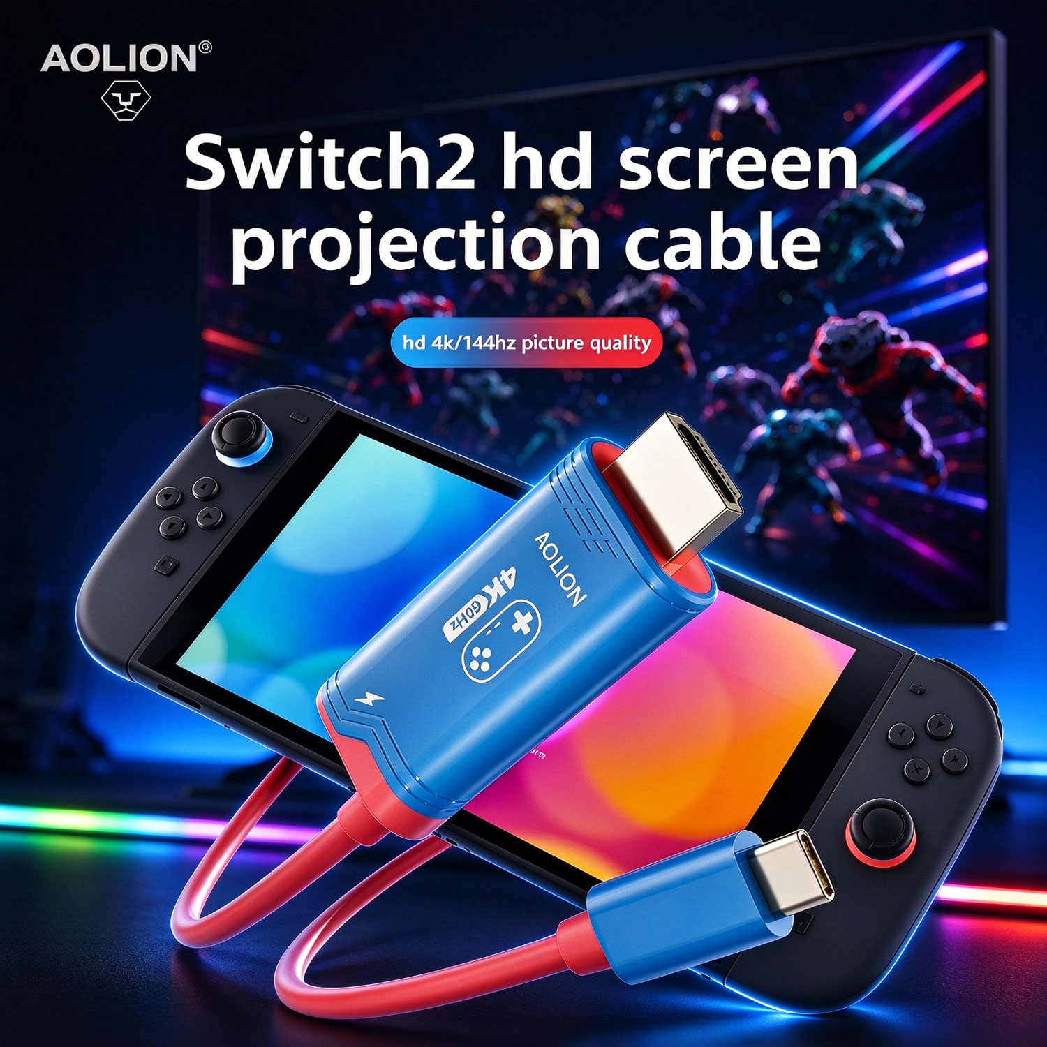 AOLION HDMIスクリーンミラーリングケーブル 4K6 - Gaming Console Buttons のレビューと価格
